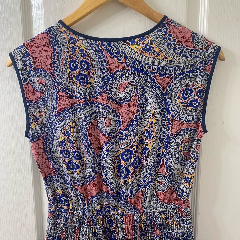 J. Crew Women's Petite 00P Silk Paisley Mini Dress - Picture 8 of 15